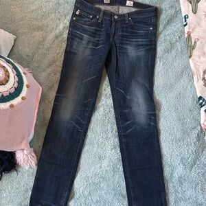 AG Adriano Goldschmied Dark Blue Skinny Jeans